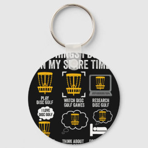 Dinge, die ich in meiner Freizeit mache Disc Golf  Schlüsselanhänger