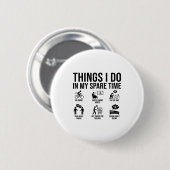 Dinge, die ich in meiner Freizeit mache Fahrrad-Fa Button (Vorne & Hinten)