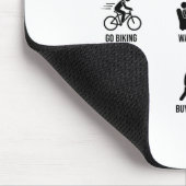 Dinge, die ich in meiner Freizeit mache Fahrrad-Fa Mousepad (Ecke)
