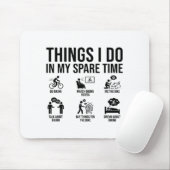 Dinge, die ich in meiner Freizeit mache Fahrrad-Fa Mousepad (Mit Mouse)