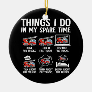 Dinge, die ich in meiner Freizeit mache Feuerwehra Keramik Ornament