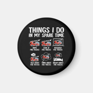 Dinge, die ich in meiner Freizeit mache Feuerwehra Magnet