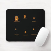 Dinge, die ich in meiner Freizeit mache Humor Lust Mousepad (Mit Mouse)