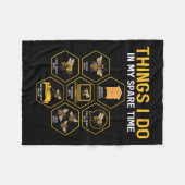 Dinge, die ich in meiner Freizeit mache Imker Fleecedecke (Vorderseite (Horizontal))