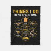 Dinge, die ich in meiner Freizeit mache Imker Fleecedecke (Vorderseite)