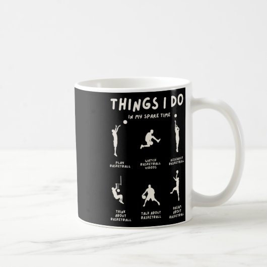 Dinge, die ich in meiner Freizeit mache  Kaffeetasse (Rechts)