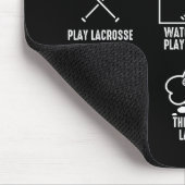 Dinge, die ich in meiner Freizeit mache Lacrosse Mousepad (Ecke)