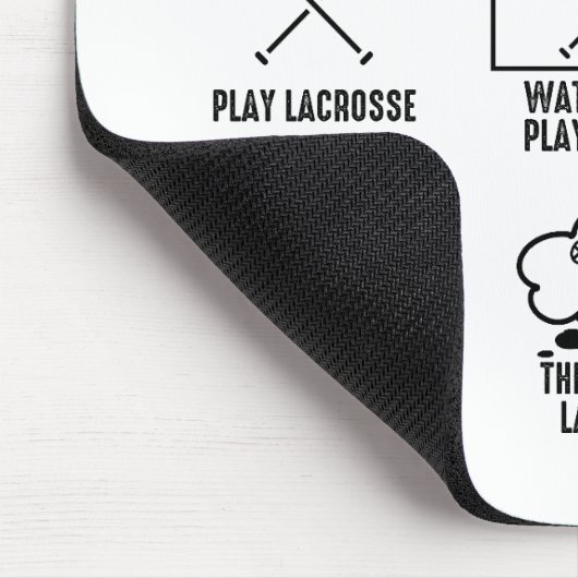 Dinge, die ich in meiner Freizeit mache Lacrosse Mousepad (Ecke)