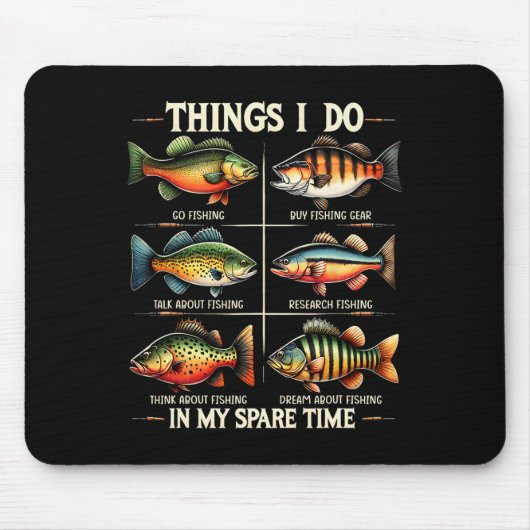 Dinge, die ich in meiner Freizeit mache Lustig Ang Mousepad (Vorne)