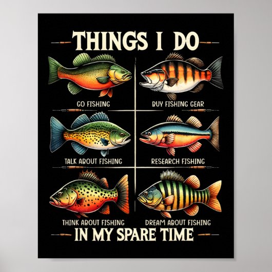 Dinge, die ich in meiner Freizeit mache Lustig Ang Poster (Vorne)