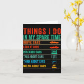 Dinge, die ich in meiner Freizeit mache, lustige A Karte (Gelbe Blume)