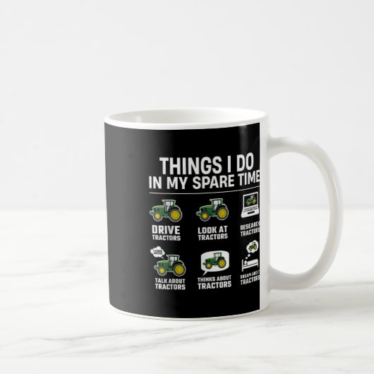 Dinge, die ich in meiner Freizeit mache - Lustige  Kaffeetasse (Rechts)