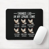 Dinge, die ich in meiner Freizeit mache Lustiger B Mousepad (Mit Mouse)