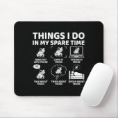 Dinge, die ich in meiner Freizeit mache Lustiger F Mousepad (Mit Mouse)