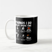 Dinge, die ich in meiner Freizeit mache, lustiger Kaffeetasse (Links)