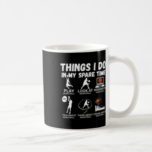 Dinge, die ich in meiner Freizeit mache, lustiger Kaffeetasse (Rechts)