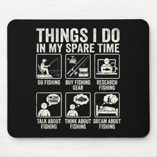 Dinge, die ich in meiner Freizeit mache, lustiger  Mousepad (Vorne)