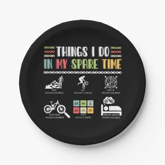 Dinge, die ich in meiner Freizeit mache - MTB Moun Pappteller (Vorderseite)