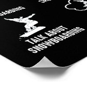 Dinge, die ich in meiner Freizeit mache Snowboarde Poster (Ecke)