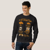 Dinge, die ich in meiner Freizeit mache Sweatshirt (Vorne ganz)