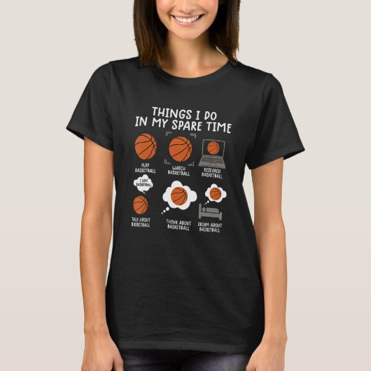 Dinge, die ich in meiner Freizeit mache, T-Shirt B (Vorderseite)