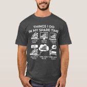 Dinge, die ich in meiner Freizeit mache - Züge T-Shirt (Vorderseite)