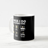 Dinge, die ich in meiner Freizeit machen Volleybal Kaffeetasse (Vorderseite Links)
