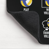Dinge, die ich in meiner Freizeit machen Volleybal Mousepad (Ecke)
