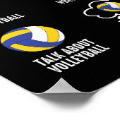 Dinge, die ich in meiner Freizeit machen Volleybal Poster (Ecke)