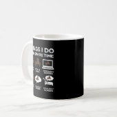 Dinge, die ich in meiner Freizeit Pferd weit weg B Kaffeetasse (Vorderseite Links)