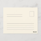 Dinge, die ich in meiner Freizeit Pflanze Leben Postkarte (Rückseite)