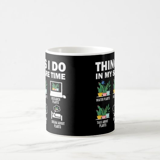 Dinge, die ich in meiner Freizeit-Pflanze tue Kaffeetasse (Mittel)