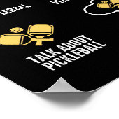 Dinge, die ich in meiner Freizeit-Pickleball tue Poster (Ecke)
