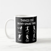 Dinge, die ich in meiner Freizeit Spaß Fußball Fuß Kaffeetasse (Links)