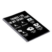 Dinge, die ich in meiner Freizeit Spielen Sie Hock Notizblock (Rechte Seite)