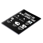 Dinge, die ich in meiner Freizeit Spielen Sie Hock Notizblock (Linke Seite)