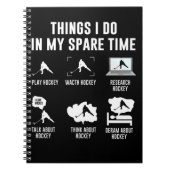 Dinge, die ich in meiner Freizeit Spielen Sie Hock Notizblock (Vorderseite)