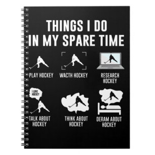 Dinge, die ich in meiner Freizeit Spielen Sie Hock Notizblock