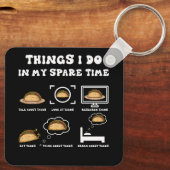 Dinge, die ich in meiner Freizeit taco Lover mexik Schlüsselanhänger (Rückseite)