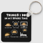 Dinge, die ich in meiner Freizeit taco Lover mexik Schlüsselanhänger (Rückseite)