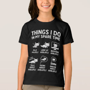 Dinge, die ich in meiner Freizeit tue Axolotl-Hobb Tri-Blend Shirt