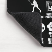 Dinge, die ich in meiner Freizeit tue Badmintonspi Mousepad (Ecke)