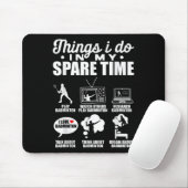 Dinge, die ich in meiner Freizeit tue Badmintonspi Mousepad (Mit Mouse)