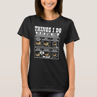 Dinge, die ich in meiner Freizeit tue, bärtige Dra T-Shirt