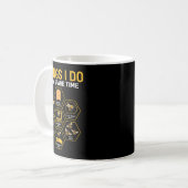 Dinge, die ich in meiner Freizeit tue Bienen Imker Kaffeetasse (Vorderseite Links)