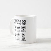 Dinge, die ich in meiner Freizeit tue Capybara Lus Kaffeetasse (Vorderseite Links)