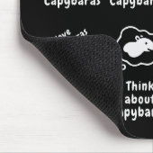 Dinge, die ich in meiner Freizeit tue Capybara Lus Mousepad (Ecke)