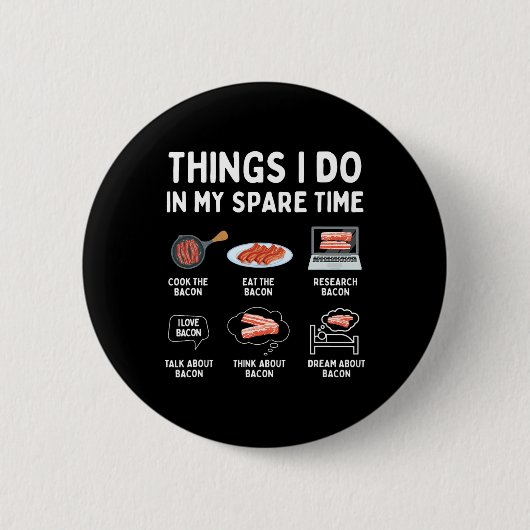 Dinge, die ich in meiner Freizeit tue - Con Lover Button (Vorderseite)