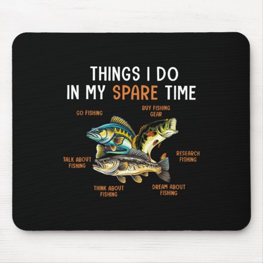 Dinge, die ich in meiner Freizeit tue, Dinge, die  Mousepad (Vorne)