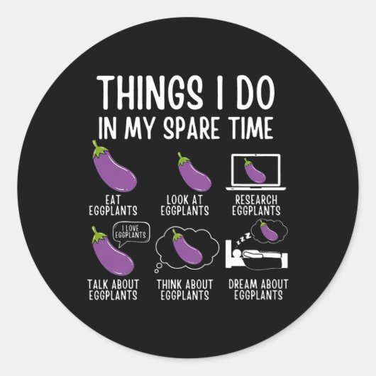 Dinge, die ich in meiner Freizeit tue, Entgiftung  Runder Aufkleber (Vorderseite)